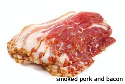 Smoked pork and bacon